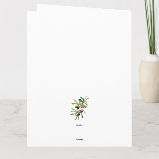 Zweigstelle Wasserfarben Karte (Rückseite)