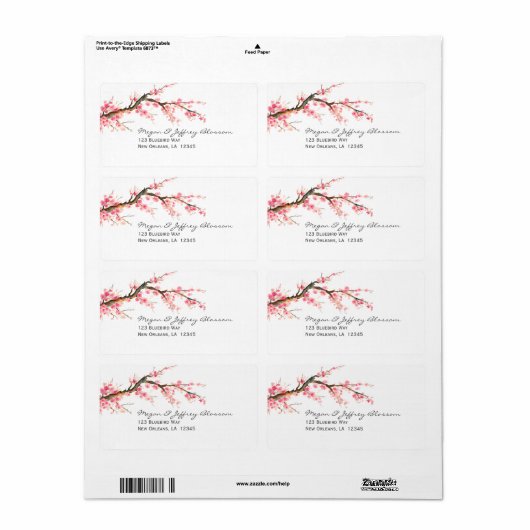 Zweigstelle Wasserfarben-Kirsche Blossom (Vorne)