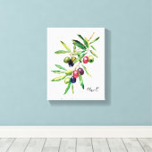 Zweigstelle Wasserfarben Leinwanddruck (Insitu (Holzboden))