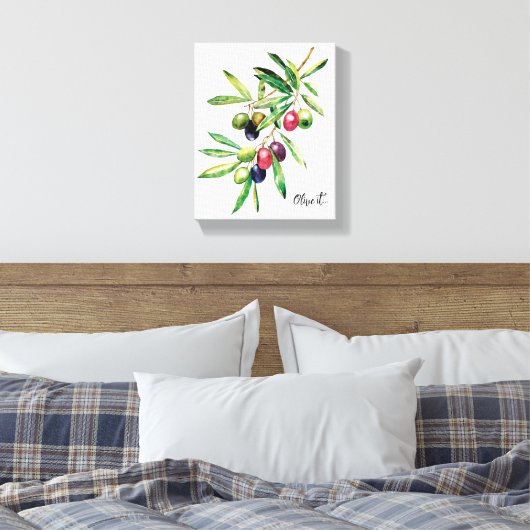 Zweigstelle Wasserfarben Leinwanddruck (Insitu (Schlafzimmer))