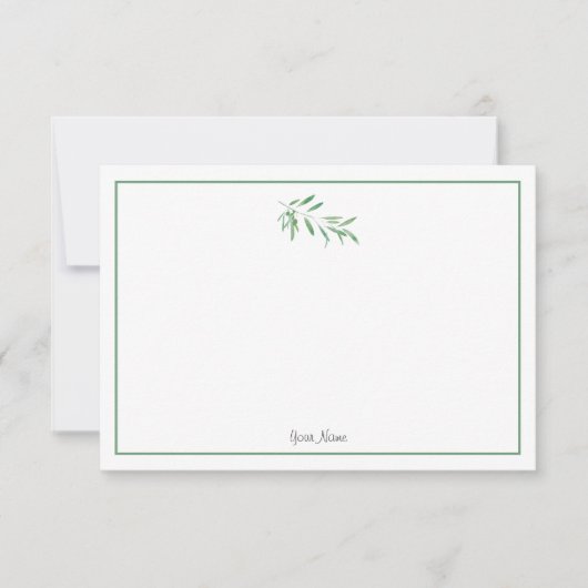 Zweigstelle Wasserfarben Mitteilungskarte (Vorderseite)