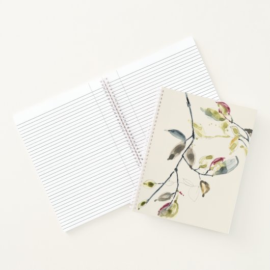 Zweigstelle Wasserfarben Notizblock (Innenseite)