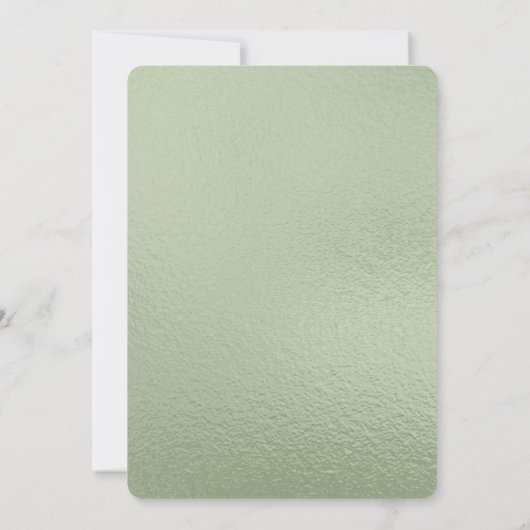 Zweigstelle Wasserfarben Olive Save the Date mit F (Rückseite)