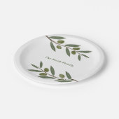 Zweigstelle Wasserfarben Pappteller (Schrägansicht)