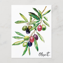Zweigstelle Wasserfarben Postkarte