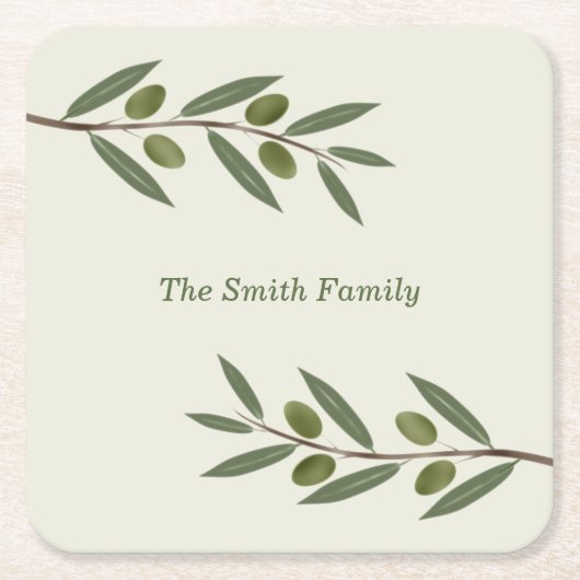 Zweigstelle Wasserfarben Rechteckiger Pappuntersetzer (Vorderseite)