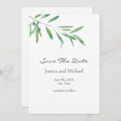 Zweigstelle Wasserfarben Save the Date (Vorne/Hinten)