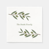 Zweigstelle Wasserfarben Serviette (Vorderseite)