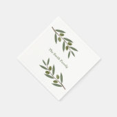 Zweigstelle Wasserfarben Serviette (Ecke)