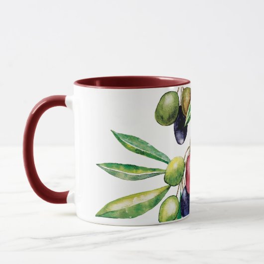 Zweigstelle Wasserfarben Tasse (Links)