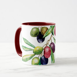 Zweigstelle Wasserfarben Tasse