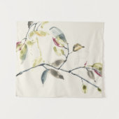 Zweigstelle Wasserfarben Wandteppich (Vorderseite (Horizontal))