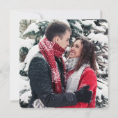 Zweigstelle Wasserfarben Winter Save the Date (Rückseite)