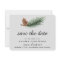 Zweigstelle Wasserfarben Winter Save the Date