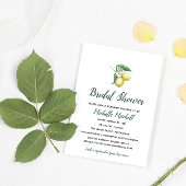 Zweigstelle Wasserfarben-Zitrone | BRAUTPARTY Einladung