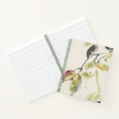 Zweigstelle Wasserfarbenleaf Triptych Notizblock (Innenseite)