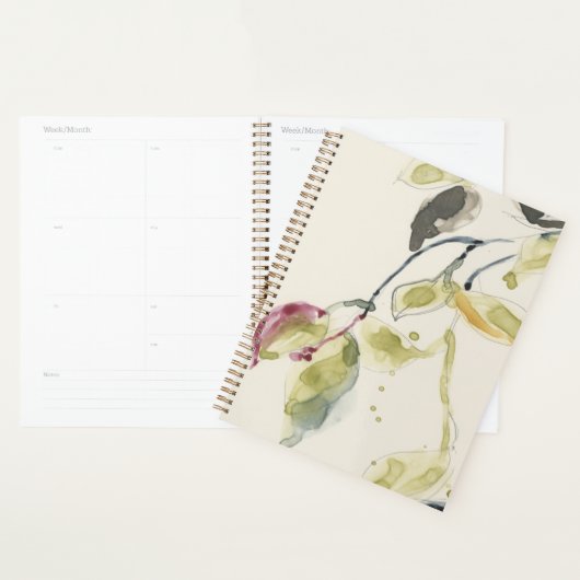 Zweigstelle Wasserfarbenleaf Triptych Planer (Anzeige)