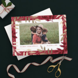 Zweigstellen für Gold Foil 3 Foto Weihnachten