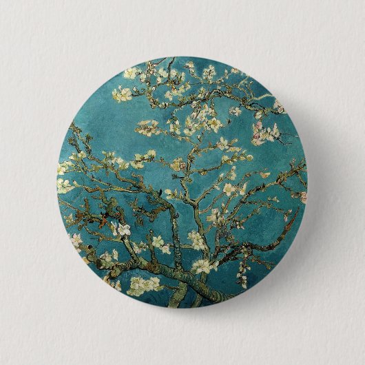 Zweigstellen mit Almond Blossom von Vincent Van Go Button (Vorderseite)