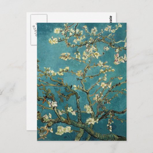 Zweigstellen mit Almond Blossom von Vincent Van Go Postkarte (Vorne/Hinten)