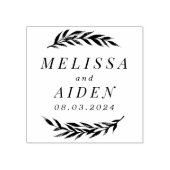 Zweigstellen mit Ehedatum Gummistempel (Prägung)