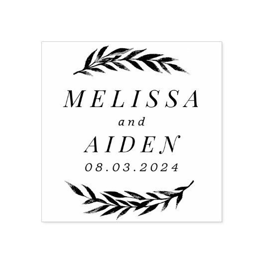 Zweigstellen mit Ehedatum Gummistempel (Prägung)