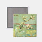 Zweigstellen von Almond Blossom im Glass Van Gogh Magnet (Vorderseite/Rückseite)