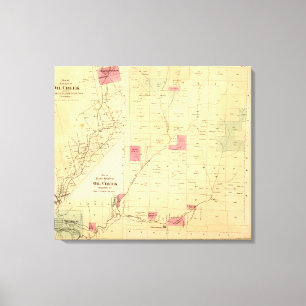 Zweigstellen von Ölkrebs Leinwanddruck