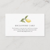 Zweigstellenkarte Lemon Begleitkarte (Vorderseite)