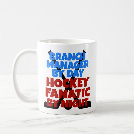 Zweigstellenleiter Lieben Hockey-Tasse Kaffeetasse (Links)