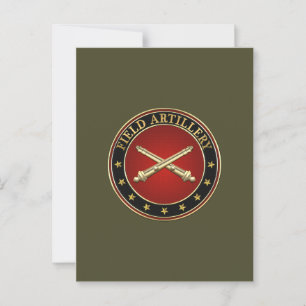 Zweigzeichen der Feldartillerie Postkarte