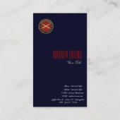 Zweigzeichen der Feldartillerie Visitenkarte (Rückseite)