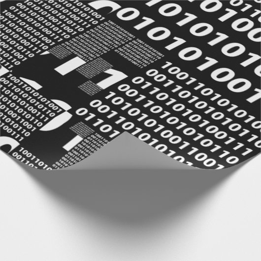 Zweiheit in Schwarzem u. im Weiß Geschenkpapier (Ecke)