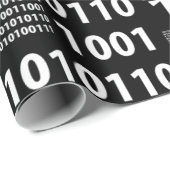 Zweiheit in Schwarzem u. im Weiß Geschenkpapier (Rolleneckpunkt)