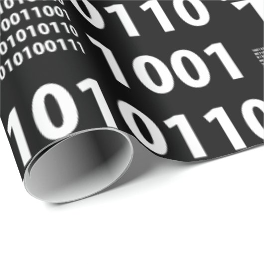 Zweiheit in Schwarzem u. im Weiß Geschenkpapier (Rolleneckpunkt)