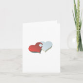 Zweihörer-Puzzle-Stückkarte Karte (Vorderseite)