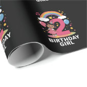 Zweijährige Geburtstagskarte Niedlich 2. Geburtsta Geschenkpapier (Rolleneckpunkt)