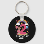 Zweijährige Geburtstagskarte Niedlich 2. Geburtsta Schlüsselanhänger (Vorderseite)