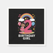 Zweijährige Geburtstagskarte Niedlich 2. Geburtsta Serviette (Vorderseite)