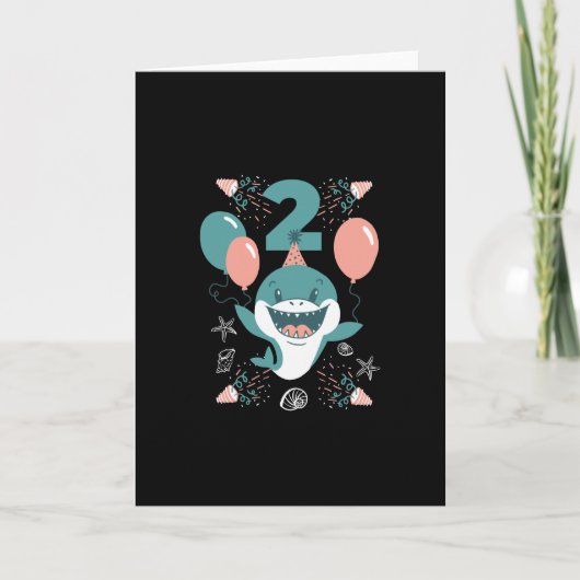 Zweijähriger Hai Karte (Vorderseite)