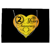 zweijähriges Jubiläum Große Geschenktüte (Rückseite)