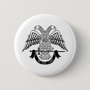 Zweikopfadler als asonisches Symbol Button