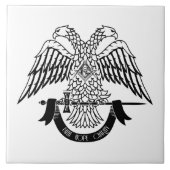 Zweikopfadler als asonisches Symbol Fliese (Vorderseite)