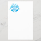 Zweikopfadler als asonisches Symbol Flyer (Hinten)