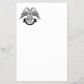 Zweikopfadler als asonisches Symbol Flyer (Hinten)
