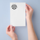 Zweikopfadler als asonisches Symbol Flyer (Handgriff)