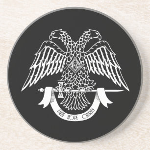 Zweikopfadler als asonisches Symbol Getränkeuntersetzer