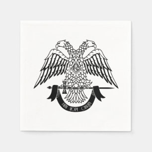 Zweikopfadler als asonisches Symbol Serviette