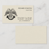 Zweikopfadler als asonisches Symbol Visitenkarte (Vorne/Hinten)