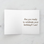 ZWEILLANGE ZIEGE IN LANGJÄHRIGER GEBURTSZEIT KARTE (Innenseite)